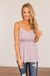 Picture This Floral Tank Top- Lilac