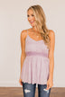 Picture This Floral Tank Top- Lilac