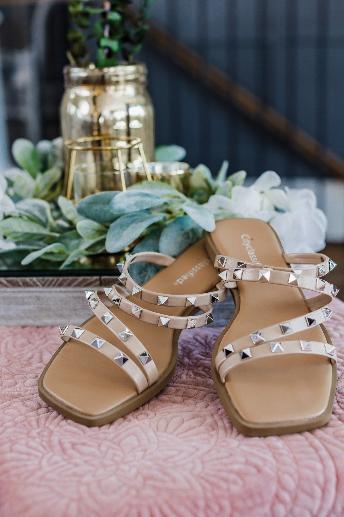 Soda Temira Sandals- Nude