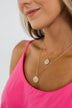 Charming Circle Pendant Necklace- Gold