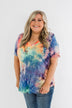 Perfect Things V-Neck Tie Dye Top- Multi-Color