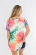 Perfect Things V-Neck Tie Dye Top- Multi-Color