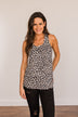 Gonna Go My Own Way Leopard Tank Top- Ivory