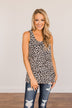 Gonna Go My Own Way Leopard Tank Top- Ivory