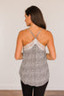 Golden Days Floral Lace Tank- Black & White