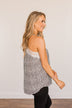 Golden Days Floral Lace Tank- Black & White