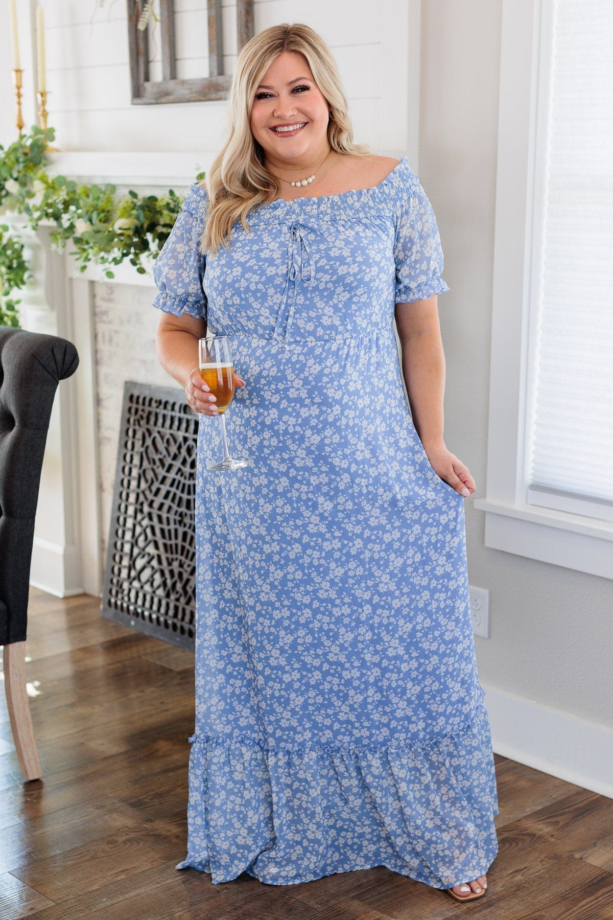 Love Is In The Air Maxi Dress- Blue – The Pulse Boutique