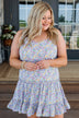 Devoted To You Floral Dress- Blue