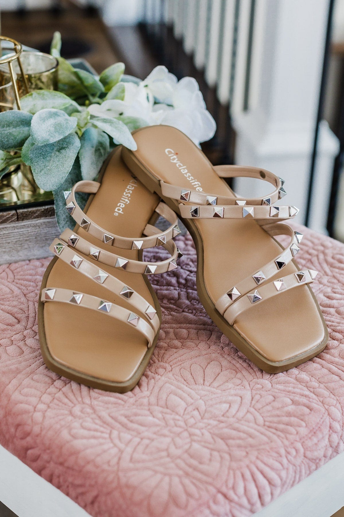 Soda Temira Sandals- Nude