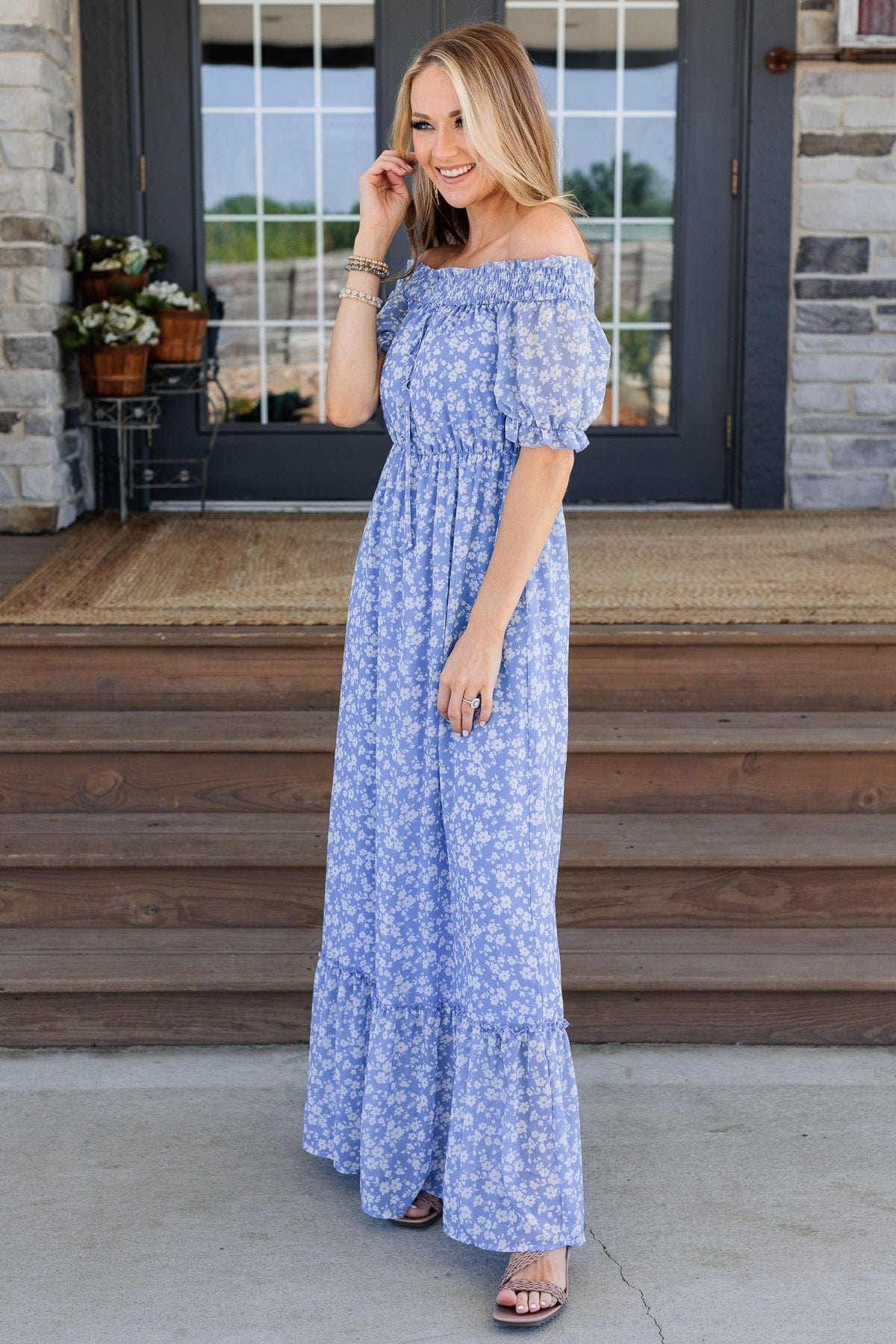 Love Is In The Air Maxi Dress- Blue – The Pulse Boutique