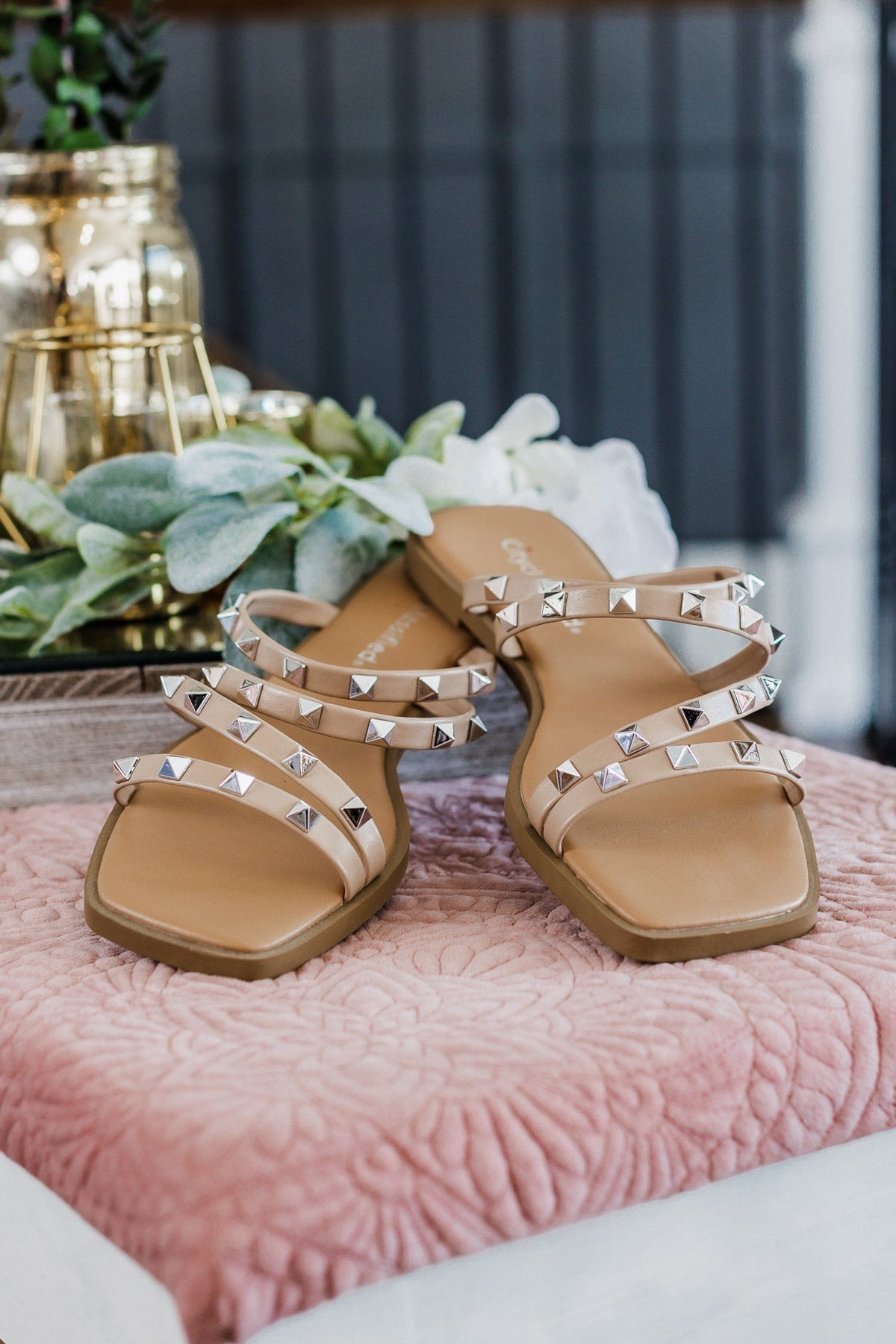 Soda Temira Sandals- Nude