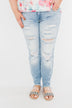 KanCan Distressed Skinny Jeans- Georgia Wash