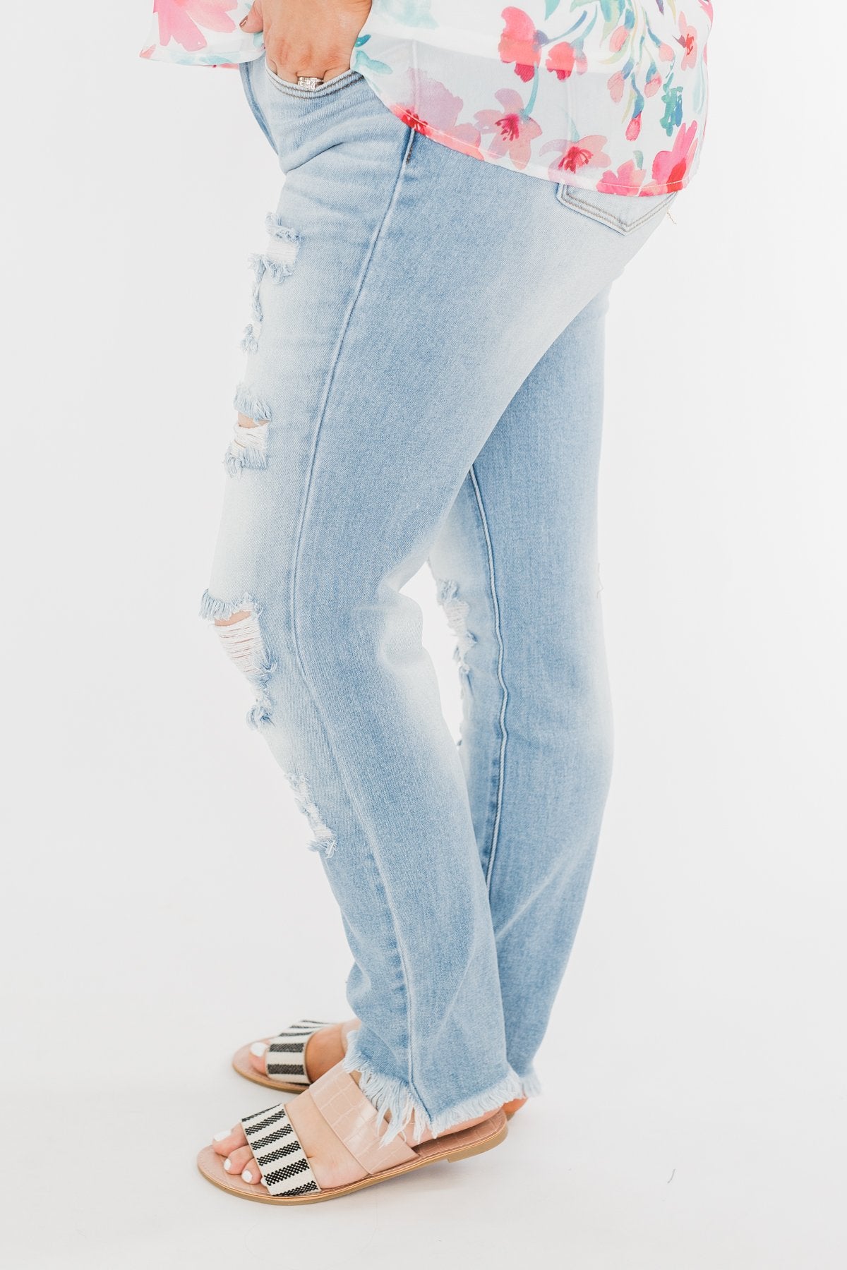 KanCan Distressed Skinny Jeans- Georgia Wash