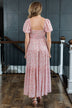 Ready To Mingle Tiered Maxi Dress- Pink