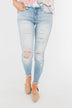 KanCan Distressed Skinny Jeans- Georgia Wash