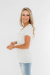 This is Me Notch Pocket Top- Off White