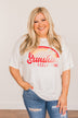 "Sunshine & Feelin' Fine" Graphic Tee- Ivory