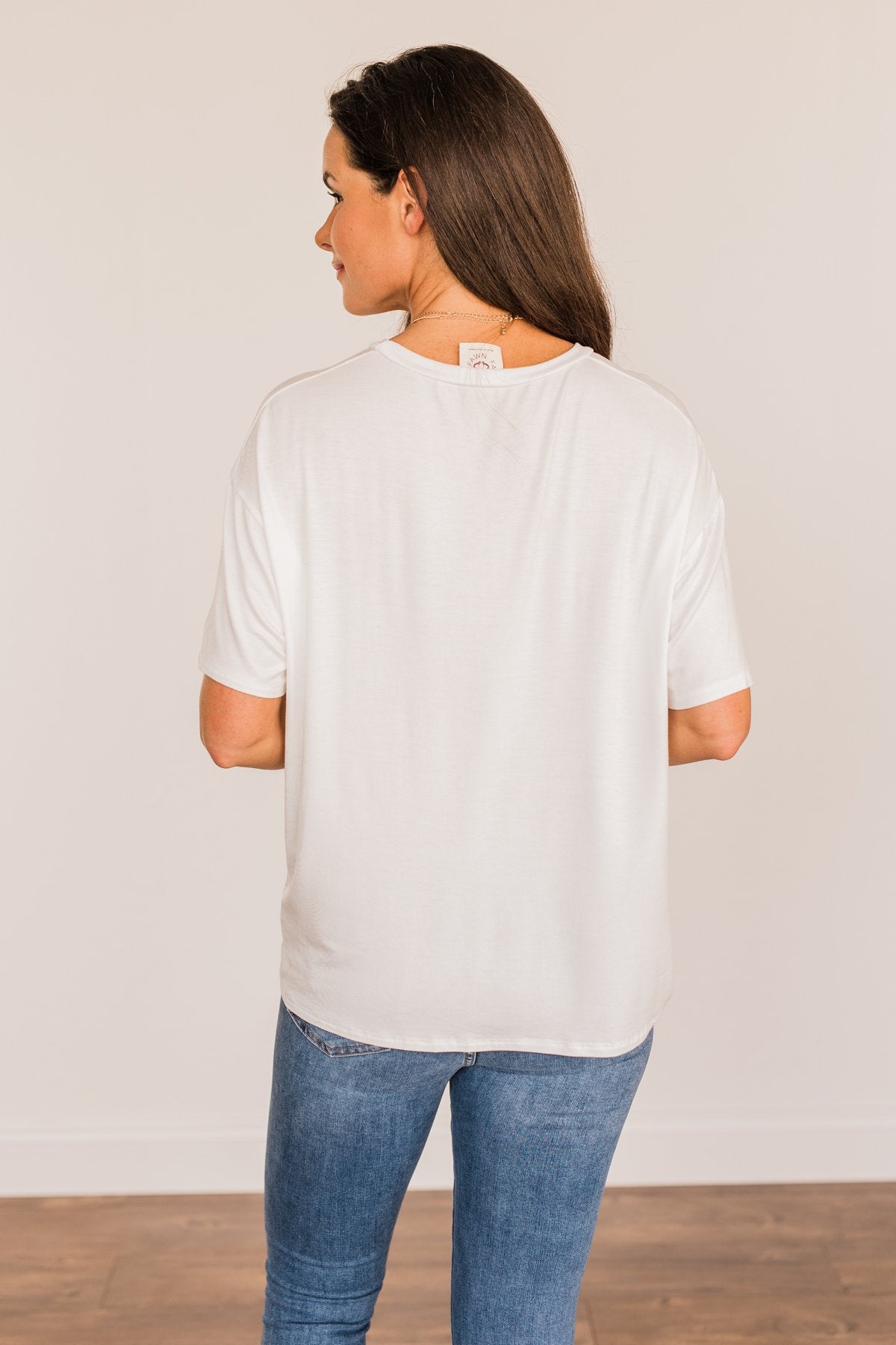 "Sunshine & Feelin' Fine" Graphic Tee- Ivory