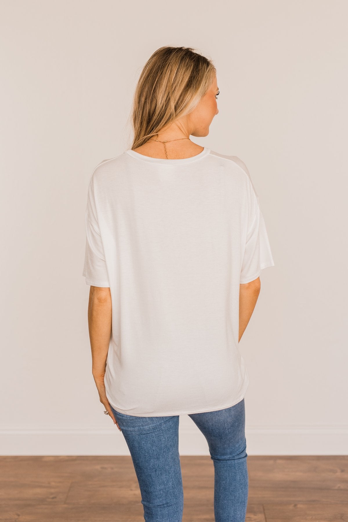 "Sunshine & Feelin' Fine" Graphic Tee- Ivory