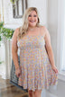 Put A Ring On It Smocked Dress- Orange & Lavender
