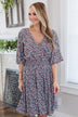 Summer Celebration Floral Dress- Black