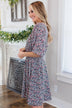 Summer Celebration Floral Dress- Black