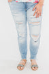 KanCan Distressed Skinny Jeans- Georgia Wash
