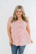 Longer Days Floral Babydoll Top- Pink