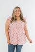 Longer Days Floral Babydoll Top- Pink