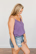 Love Yourself V-Neck Tank Top- Grape