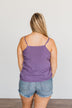Love Yourself V-Neck Tank Top- Grape