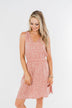 Whatever It Takes V-Neck Floral Dress- Mauve