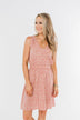 Whatever It Takes V-Neck Floral Dress- Mauve