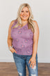Mesmerizing Moments Racerback Tank Top- Purple
