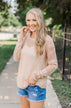 Love Like Crazy Open Knit Sweater- Natural