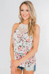 Always & Forever Floral Crochet Tank Top- Ivory