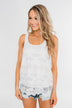 Perfect Moments Lace Tank Top- White
