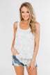Perfect Moments Lace Tank Top- White