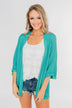 The Perfect Knit Cardigan- Deep Aqua