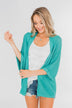 The Perfect Knit Cardigan- Deep Aqua