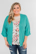 The Perfect Knit Cardigan- Deep Aqua