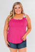 Listen To Your Heart Floral Tank Top- Fuchsia