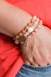 "Blessed" 3 Piece Bracelet Set- Blush
