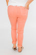 Cello Distressed Colored Skinny Jeans- Peach