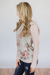 Dusty Coral Hoodie- Blush & Cream