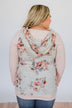Dusty Coral Hoodie- Blush & Cream