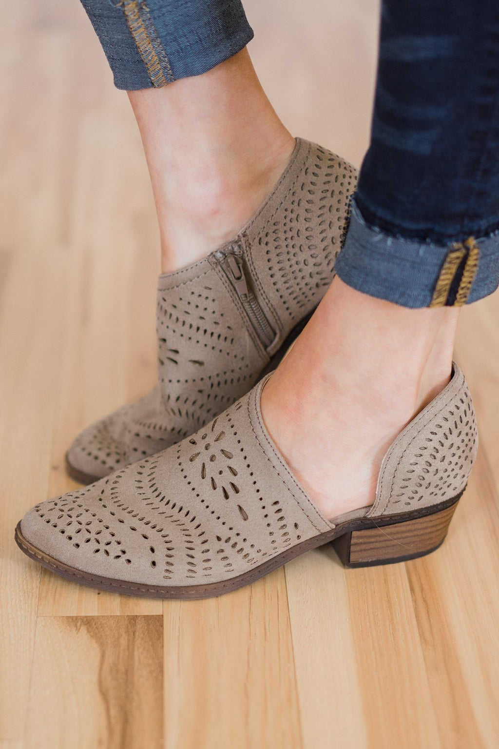 Not Rated Anouk Booties- Taupe