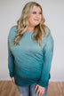 I'm On My Way Open Back Ombré Top- Blue