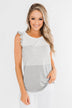 The Sweetest Thing Color Block Tank Top- Grey