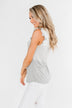 The Sweetest Thing Color Block Tank Top- Grey